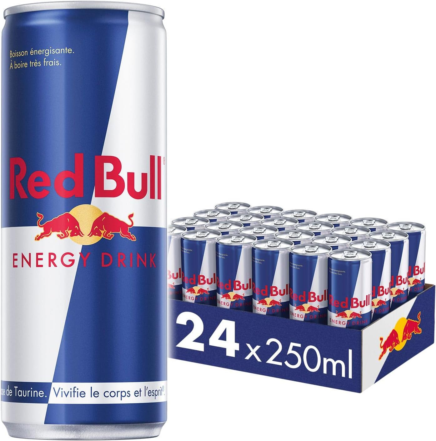 Red Bull Energy Drink, Lot de 24, jetables (24 x 250 ml)