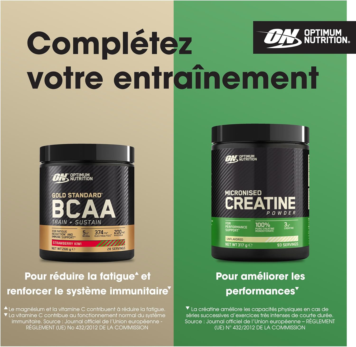 Optimum Nutrition Gold Standard 100% Whey, Protéine, Goût Crème à la Vanille Française, 2.28kg, 76 Doses